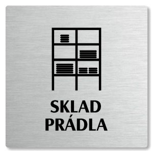 Sklad prádla, 100x100mm, stříbrná, Nevada